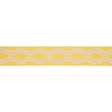 Schumacher Ogee Embroidered Tape Yellow Trim