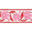 Schumacher Pink & Red Adra Hand Blocked Tape