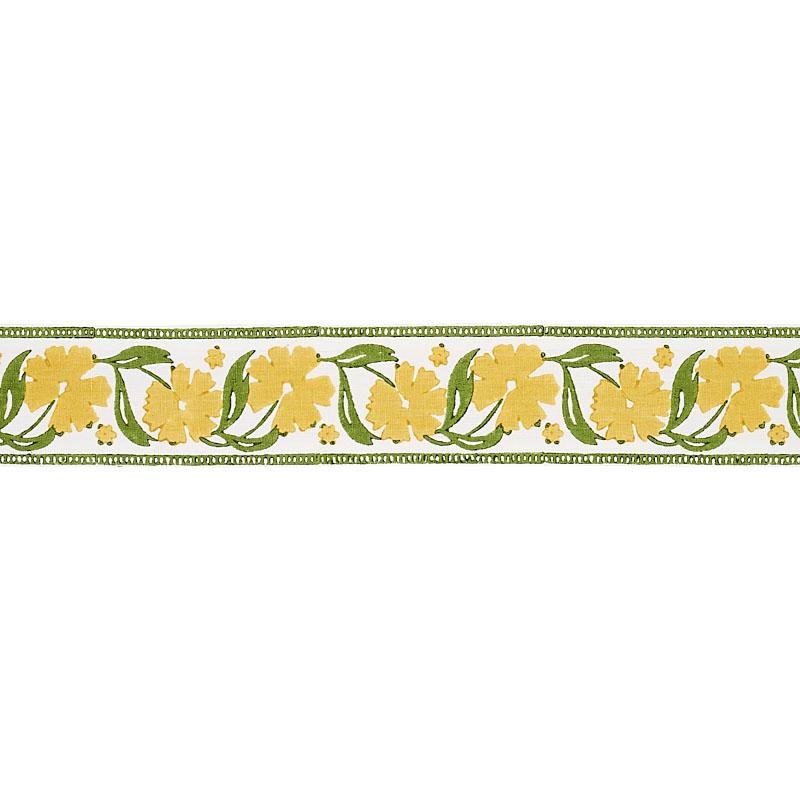 Schumacher Yellow & Green Adra Hand Blocked Tape