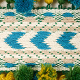 Schumacher Maracana Pom Tape Blue Trim