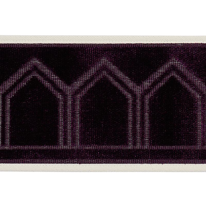 Schumacher Aubergine Vizier Velvet Tape