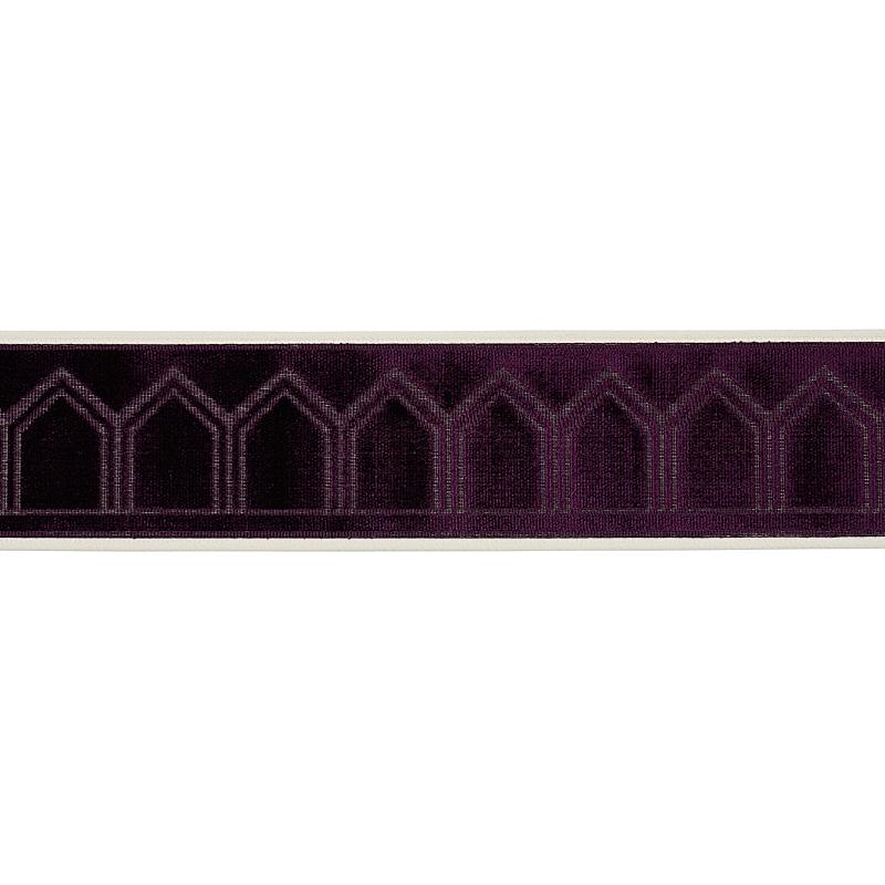 Schumacher Aubergine Vizier Velvet Tape