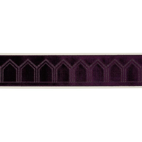 Schumacher Aubergine Vizier Velvet Tape