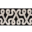Schumacher Black Freeform Embroidered Tape