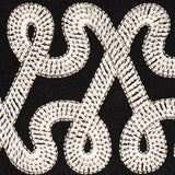 Schumacher Black Freeform Embroidered Tape
