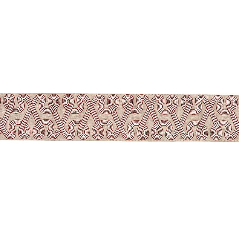Schumacher Clay Freeform Embroidered Tape