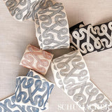 Schumacher Clay Freeform Embroidered Tape
