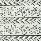 Schumacher Arbela Hand Blocked Tape Charcoal Trim