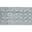 Schumacher Indigo Arbela Hand Blocked Tape