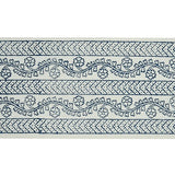 Schumacher Indigo Arbela Hand Blocked Tape