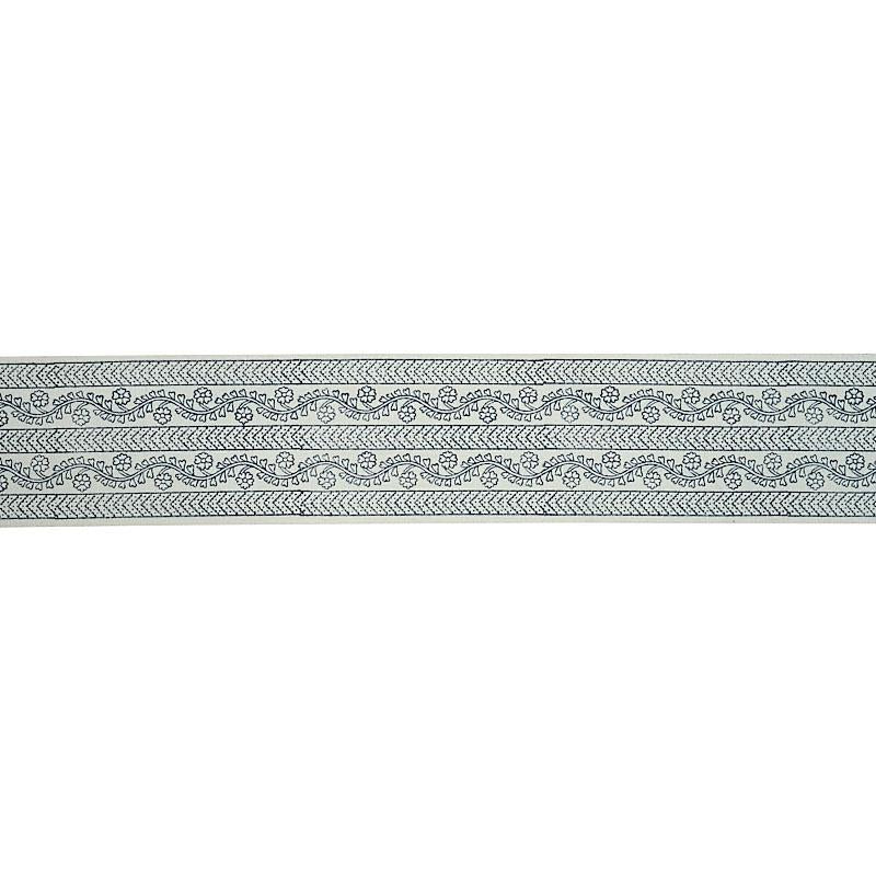 Schumacher Indigo Arbela Hand Blocked Tape