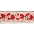 Schumacher Red Mila Hand Block Print Tape