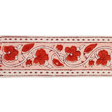 Schumacher Red Mila Hand Block Print Tape