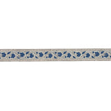 Schumacher Blue Mila Hand Block Print Tape