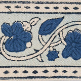Schumacher Blue Mila Hand Block Print Tape