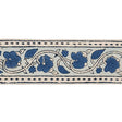 Schumacher Blue Mila Hand Block Print Tape
