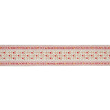 Schumacher Pica Bella Hand Blocked Tape Pink & Orange Trim