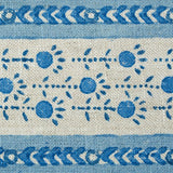 Schumacher Pica Bella Hand Blocked Tape Blue Trim