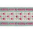 Schumacher Pica Bella Hand Blocked Tape Magenta & Pistachio Trim