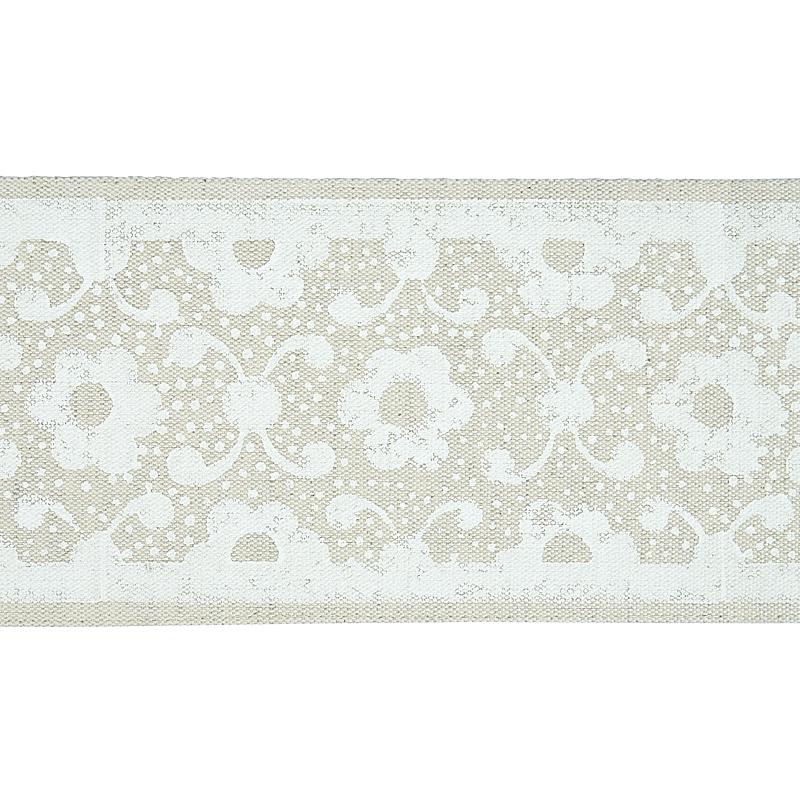 Schumacher Ivory Brinda Hand Blocked Tape