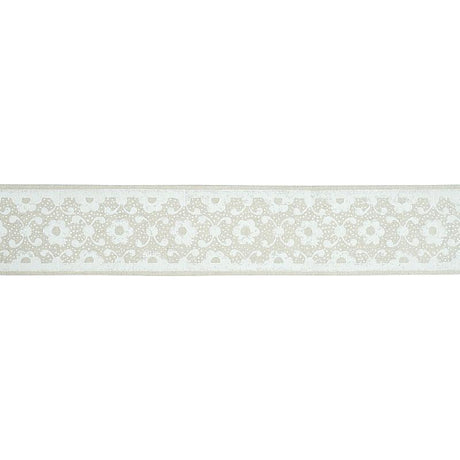 Schumacher Ivory Brinda Hand Blocked Tape