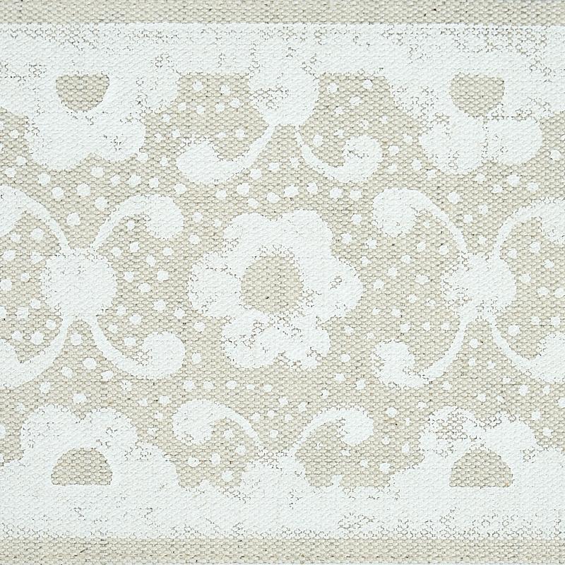 Schumacher Ivory Brinda Hand Blocked Tape