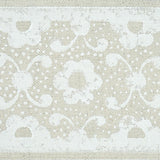 Schumacher Brinda Hand Blocked Tape Ivory Trim