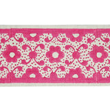 Schumacher Pink Brinda Hand Blocked Tape
