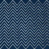 Schumacher Leora Hand Blocked Tape Indigo Trim