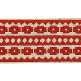 Schumacher Terracotta On Natural Talitha Tape