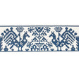 Schumacher Navy Tarpan Embroidered Tape
