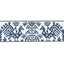 Schumacher Navy Tarpan Embroidered Tape