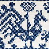 Schumacher Tarpan Embroidered Tape Navy Trim