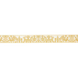 Schumacher Yellow Tarpan Embroidered Tape