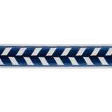 Schumacher Lapis Chevron Strie Velvet Tape