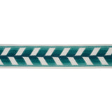Schumacher Peacock Chevron Strie Velvet Tape