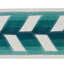 Schumacher Peacock Chevron Strie Velvet Tape