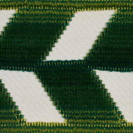 Schumacher Emerald Chevron Strie Velvet Tape