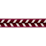 Schumacher Garnet Chevron Strie Velvet Tape