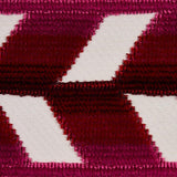 Schumacher Garnet Chevron Strie Velvet Tape