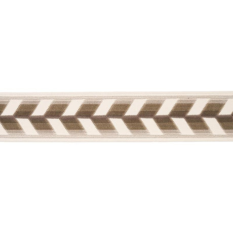 Schumacher Stone Chevron Strie Velvet Tape