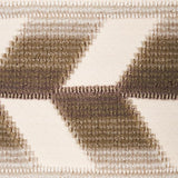 Schumacher Chevron Strie Velvet Tape Stone Trim