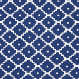 Schumacher Ziggurat Blue Fabric