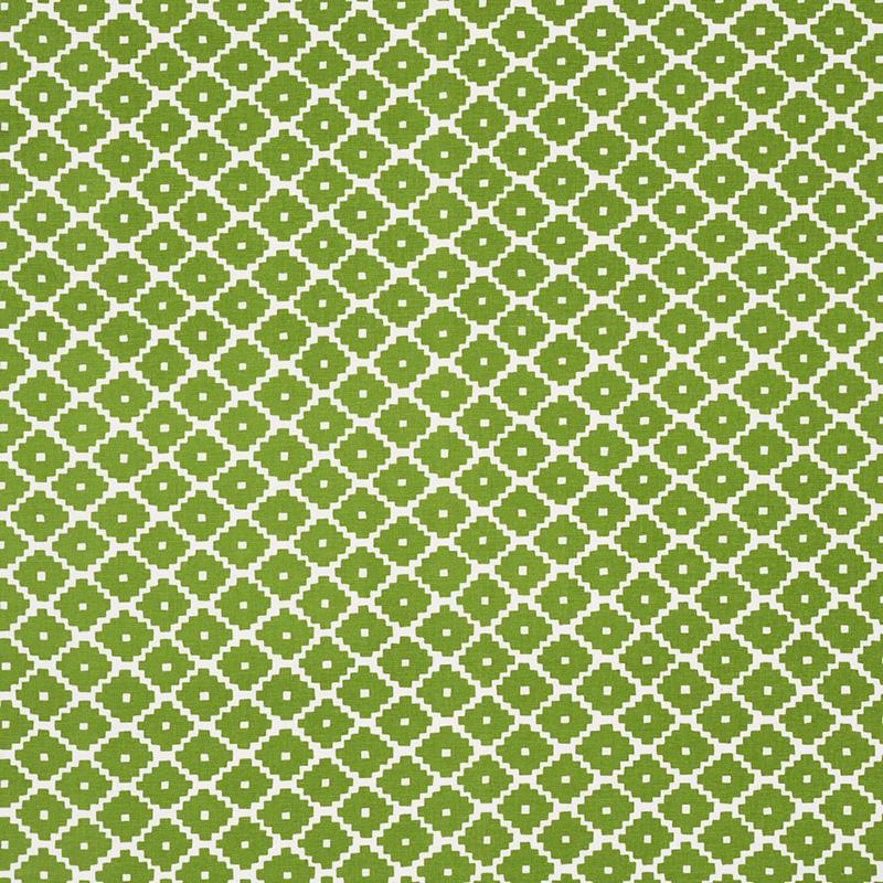 Schumacher Ziggurat Green Fabric