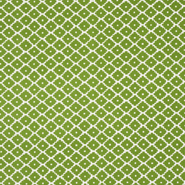 Schumacher Ziggurat Green Fabric
