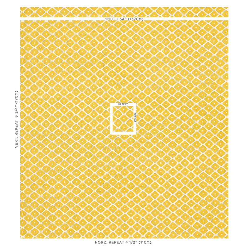 Schumacher Ziggurat Yellow Fabric