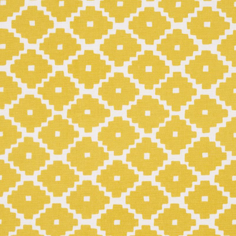 Schumacher Ziggurat Yellow Fabric