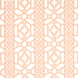 Schumacher Zanzibar Trellis Coral Fabric