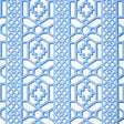 Schumacher Zanzibar Trellis Blue Fabric
