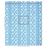 Schumacher Zanzibar Trellis Blue Fabric